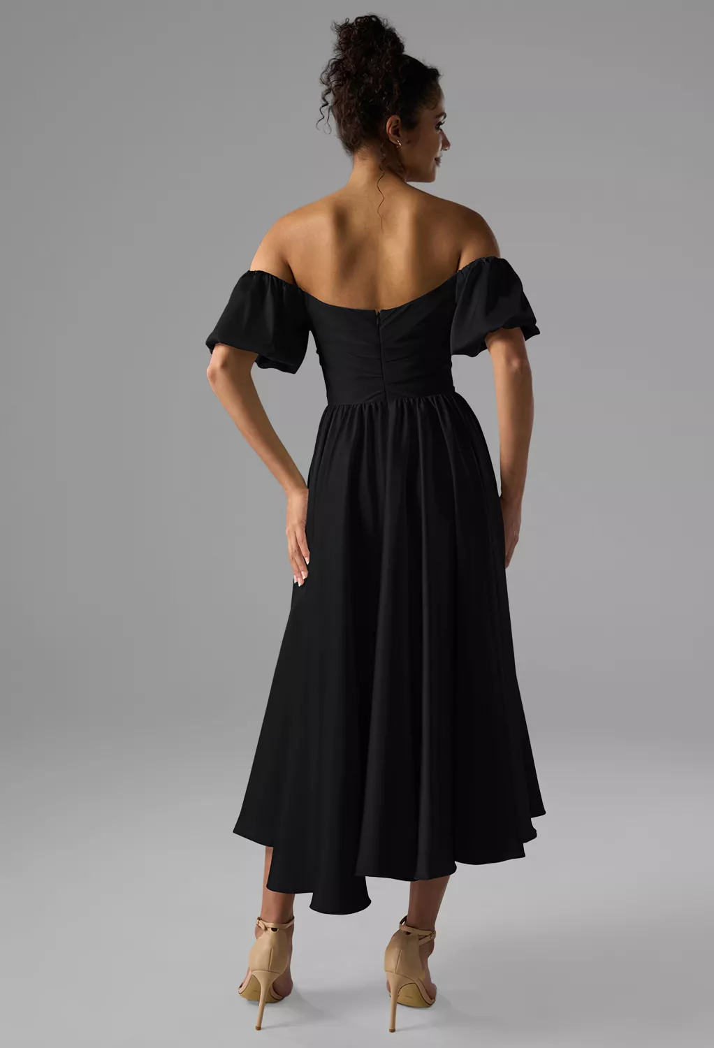 AW Kye Black Metallic  Wedding Guest Dresses